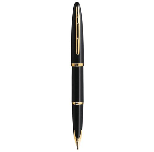 Waterman Car&egrave;ne: Stylo Plume Laque Noire Gt, Plume Taille Moyenne