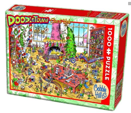 Cobble Hill puzzle Doodletown Elves at Work 1000 pièces
