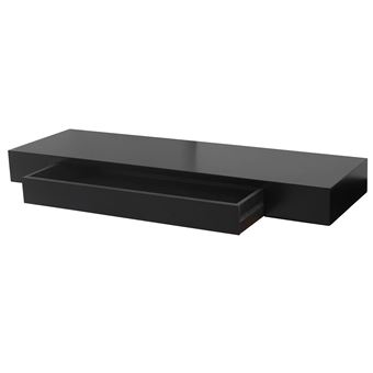 Etagere Murale Oise Etagere De Suspension 80cm Tiroir Noir