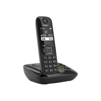 Gigaset AS690A - Téléphone sans fil - système de répondeur avec ID d'appelant - ECO DECT\GAP - noir