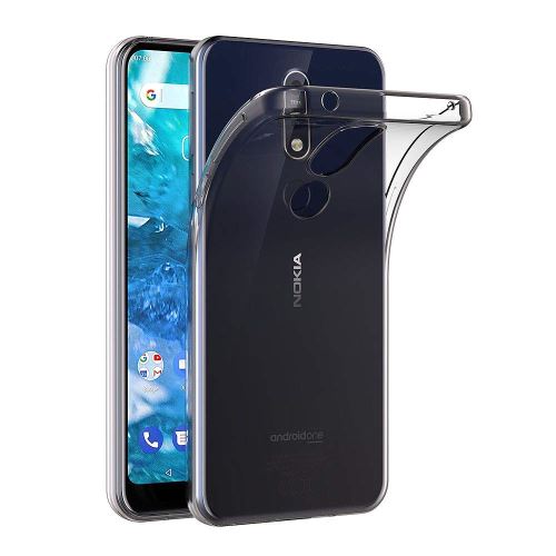Coque Gel TPU Transparent pour Nokia 7.1 - Coque Housse Etui Protection Gel TPU Silicone Souple Ultra Mince Fine Slim Leger Phonillico®