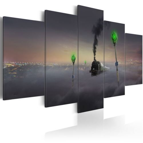 Tableau - Steam locomotive .Taille : 200x100