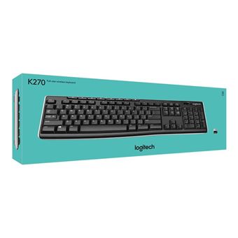 Logitech Wireless Keyboard K270 - Clavier - sans fil - 2.4 GHz - Suisse