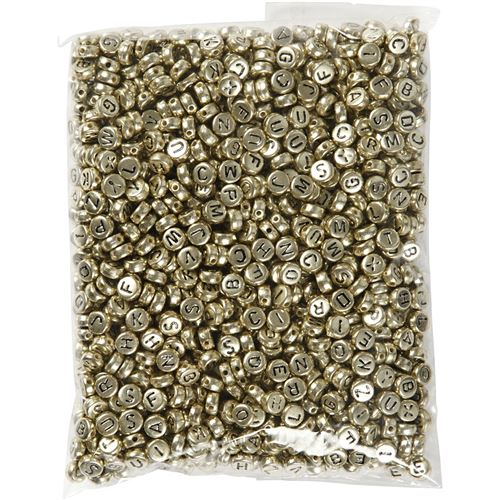 Creotime perles 1500 pièces en lettres d'or