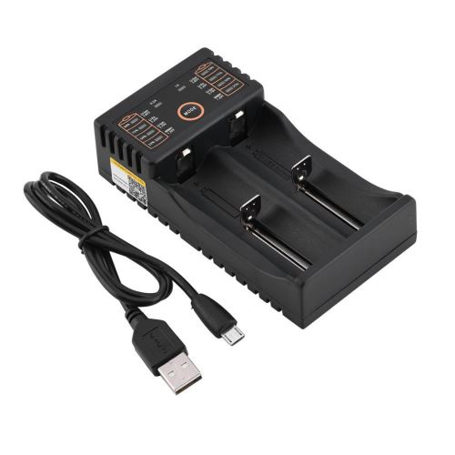 Chargeur de Batterie Lii-202 USB DC 5V / 2A pour lithium Ni-MH 18650 18490 18350 1767