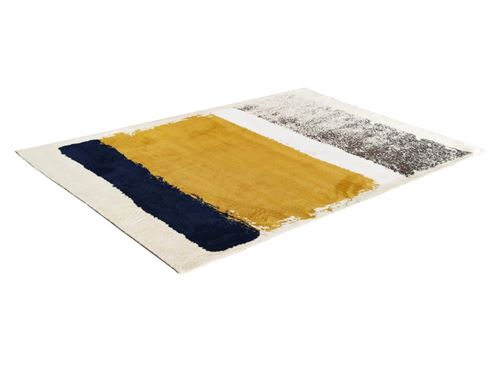 Tapis Camden Polyester 120 X 170 Cm Moutarde Bleu