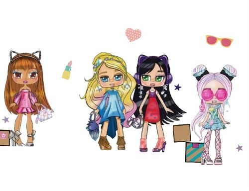 RoomMates stickers muraux LOL Boxy Girls vinyles filles 45-pièces