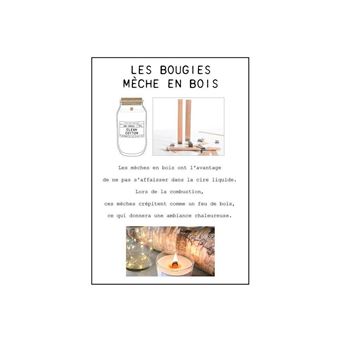 The Home Deco Factory - Bougie parfumée 2 mèches en bois Beautiful moments