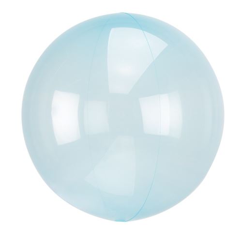 ballon bulle transparent bleu