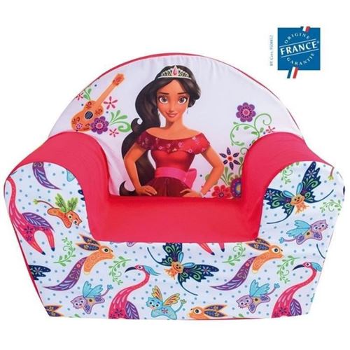 FUN HOUSE Disney Elena D'AVALOR Fauteuil Club pour Enfant, Housse Polyester/Mousse Polyether, 52 x 33 x 42 cm