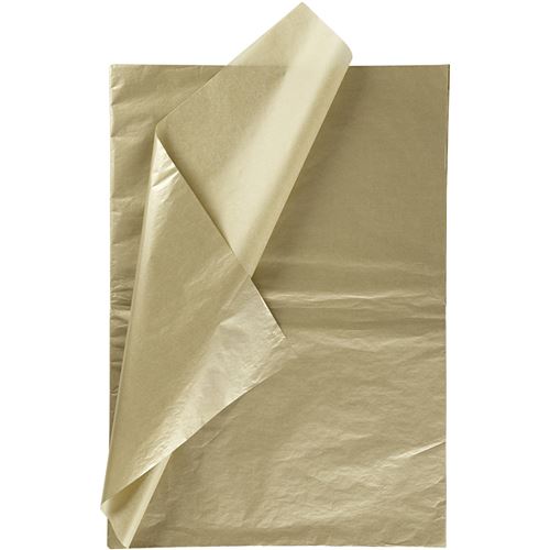 Creotime papier de soie 50 x 70 cm or 6 pièces