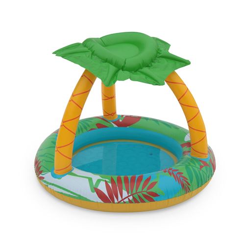 Pataugeoire Gonflable Jungle Piscine Pour Bébé Avec Pare Soleil Et