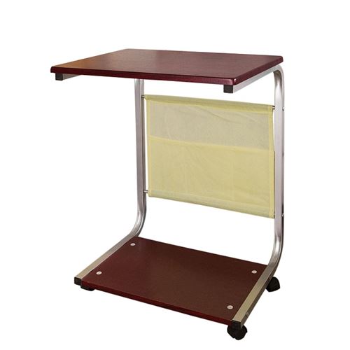 Table d'appoint à roulettes Table basse Bout de Canapé Table de lit roulante pour PC ou repas FBT21-BR SoBuy®