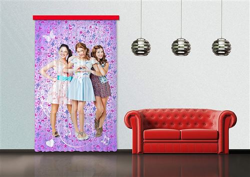 Ag Design Fcc L 4117 Rideau Voilage Pour Chambre D Enfant Motif Disney Violetta Achat Prix Fnac