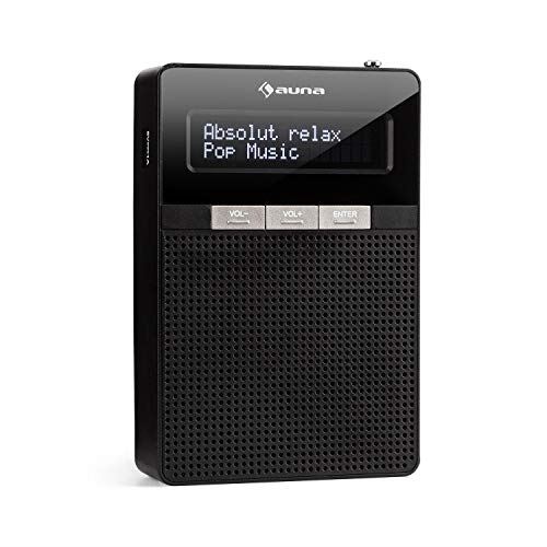 Auna DigiPlug Dab Radio Prise de Courant Radio RDS Tuner FM/PLL Bluetooth Port USB Écran LCD Enceinte Large Bande intégr