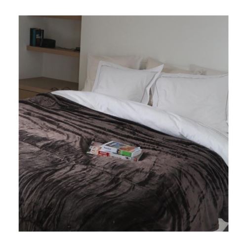 Couverture microfibre Grand Luxe 280 g/m² - 220x240 cm - Stone