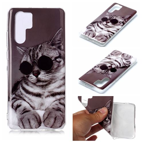 Coque en TPU impression de modèle animal souple chat pour votre Huawei P30 Pro