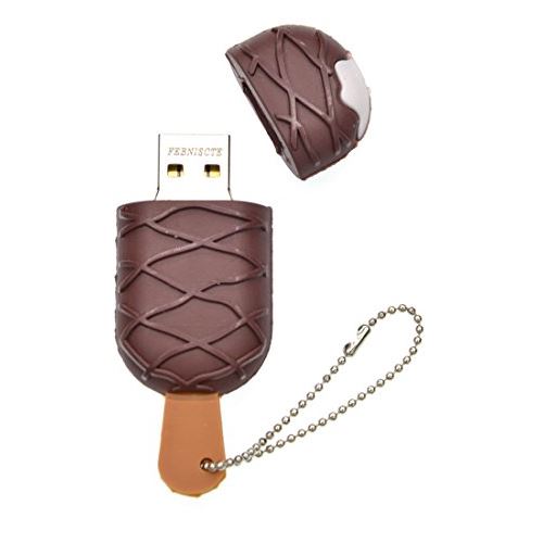FEBNISCTE 32 Go Clés USB 2.0 Mémoire Flash Glace au Chocolat