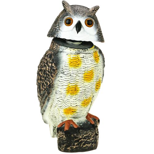 Hibou épouvantail avec son 40cm mâle