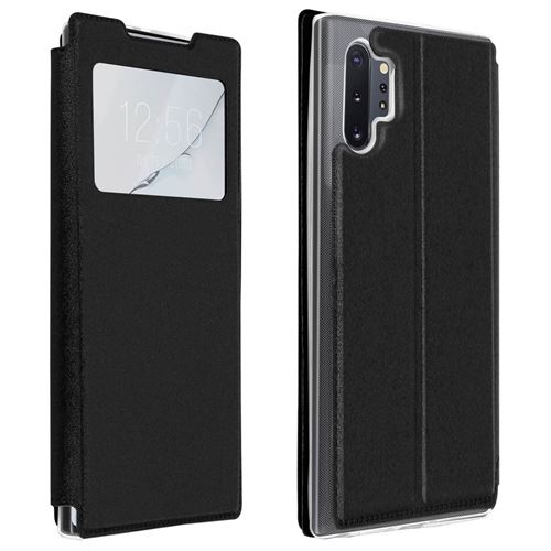 Housse pour Samsung Galaxy Note 10 Plus Porte-carte Support Vidéo noir