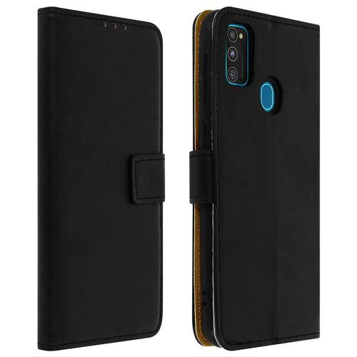 Étui pour Galaxy M31 / M30s / M21 Porte-cartes Fonction Support Noir