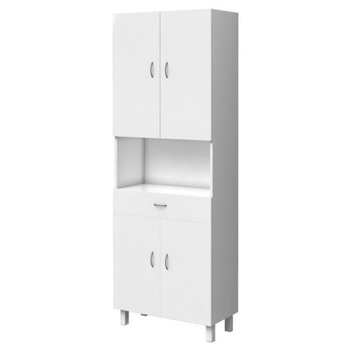 Essentiel - Colonne De Salle De Bain 4 Portes - Blanc L 65 Cm