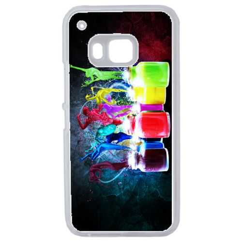Coque Peinture Abstrait Silhouette Compatible Htc One 2 M9 Transparent