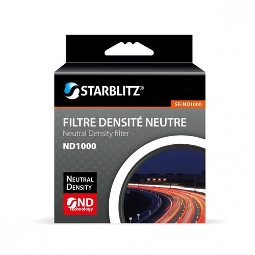 Starblitz Noir Filtre Nd1000 72Mm