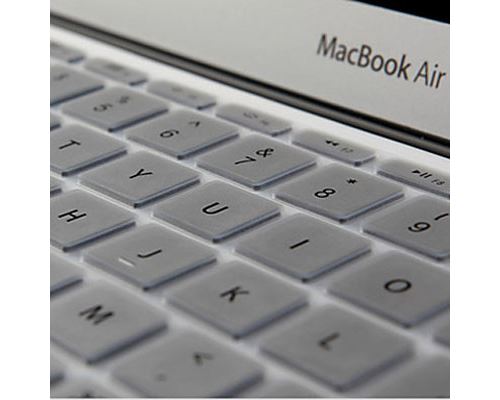 (#101) ENKAY Soft Silicone Keyboard Protector Cover Skin for MacBook Air 13.3 inch & Macbook Pro (Silver)