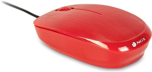 NGS Flame - muis - USB - rood