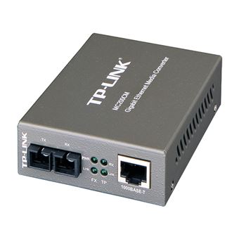 TP-Link MC200CM V5 - Convertisseur de média à fibre optique - 1GbE - 1000Base-SX, 1000Base-T - RJ-45 / SC multi-mode - jusqu'à 550 m - 850 nm - pour P/N: TL-MC1400, TL-SG3210XHP-M2 V2.6, TL-SG3452XP V1 - 1