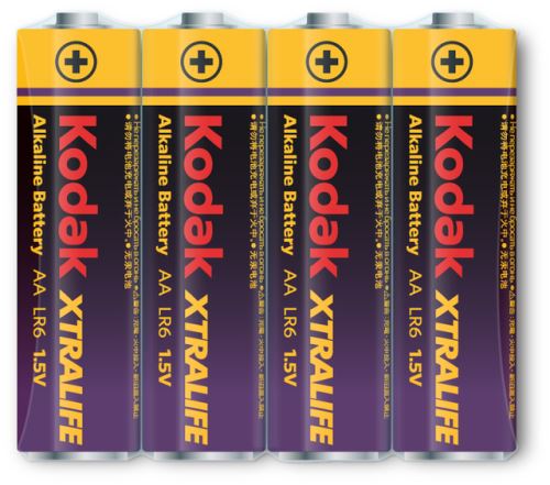 KODAK - Pile - XTRALIFE Alcaline - AA/LR06 - pack de 4 shrink