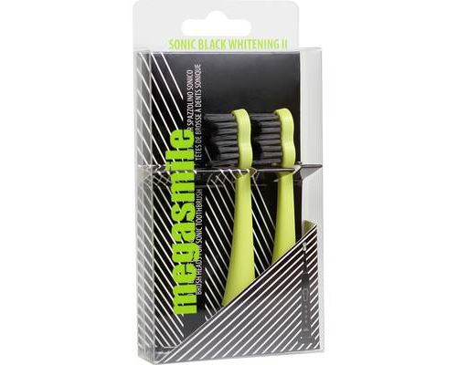 Lot de 2 têtes de brosse à dents sonique Black Whitening II - Jaune