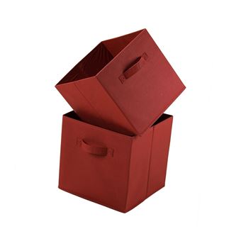 Cube De Rangement Intisse 28 Cm Lot De 2 Achat Prix Fnac