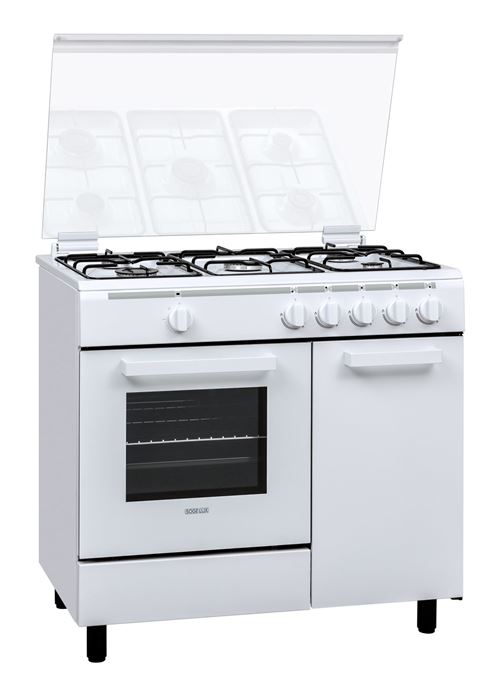 Sogelux Cuisiniere A Gaz Cg9500 Butanette Blanche Gaziniere