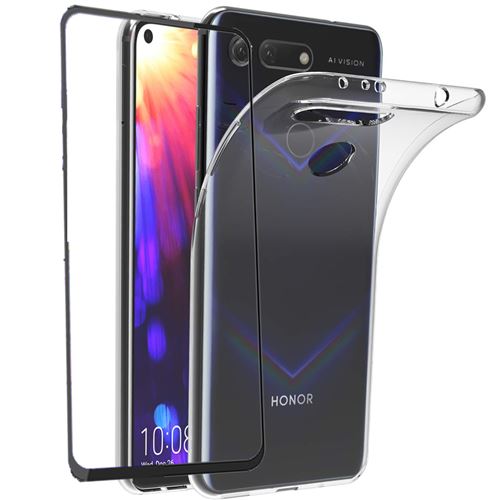 Protection 360 degres Coque Huawei Honor View 20 Protection transparente ET Vitre protection ecran FULL COVER NOIR Smartphone 2019 Accessoires Pochette Exceptional Case Coque et etui telephone mobile ...