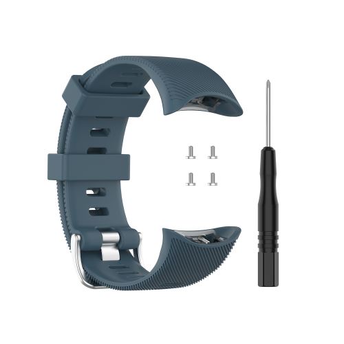 Bracelet Sport en silicone remplacement pour Garmin Forerunner 45 / 45S - Cyan foncé