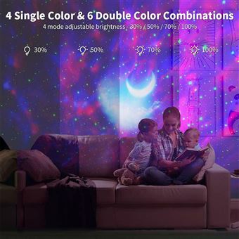 Lampe Lune Enfant Veilleuse LED Avec Projecteur, Enceinte Bluetooth Et Télécommande