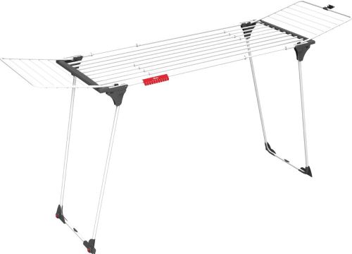 Vileda séchoir Infinity - séchoir table extensible XL - spécial draps / nappes / grandes pièces - jusqu'à 27m de capacité de séchage + portes-chaussettes + 2 roulettes - ref 157231