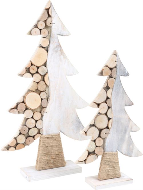 Sapin De Déco En Bois Avec Tronçons D'Arbre