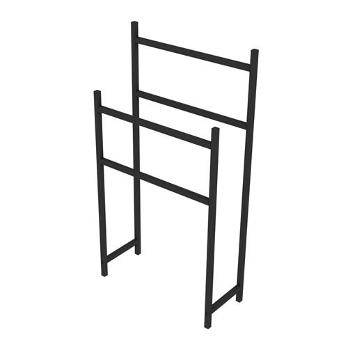 Levira Porte serviette Morus, 43 x 18 x 80 - Noir