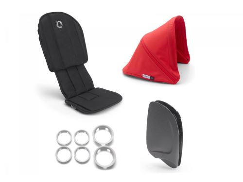 bugaboo ant style set complète NOIR-ROUGE NÉON