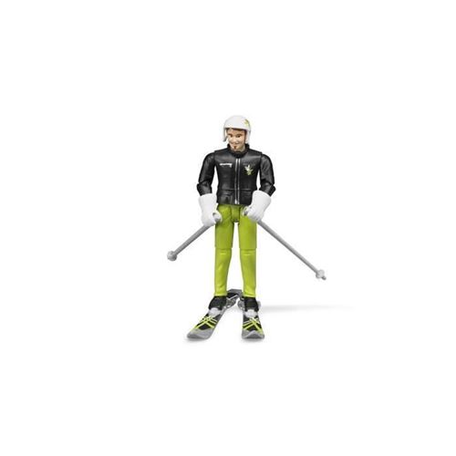 Bruder Skier with Accessories Toy Figure