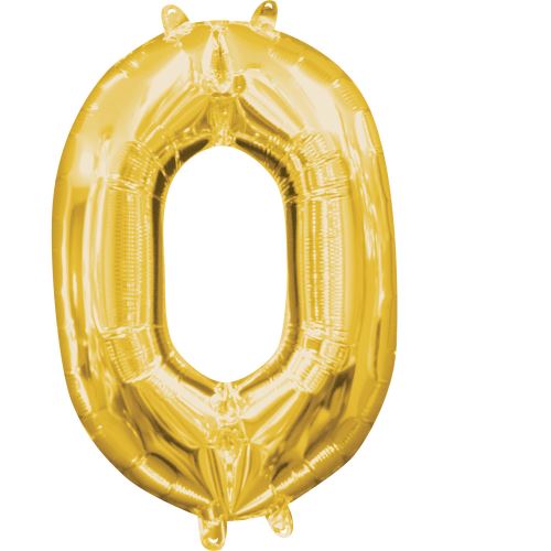 Amscan chiffre ballon 0 feuille 35 cm or
