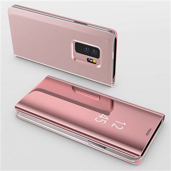 Coque Rabat Miroir Rose pour Samsung Galaxy A20E - Protection Clear View [Phonillico®] - 1