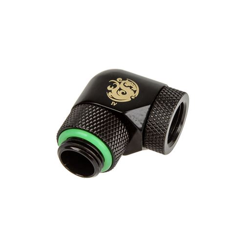 Bitspower Adapter 90 Grad G1/4 Zoll auf IG 1/4 Zoll, 2x dreh. -