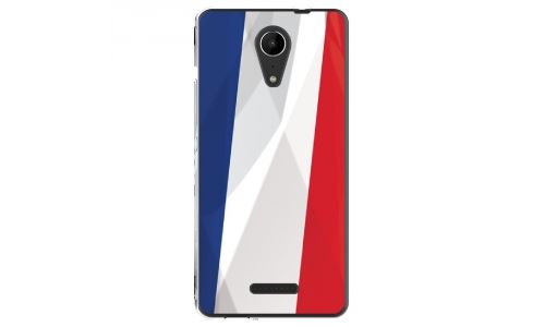 Coque souple pour Wiko Tommy 2 avec impression Motifs drapeau de la France
