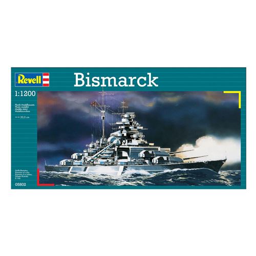Maquette bateau Revell Bismarck - 1/1200 - Maquette de bateau - sur l