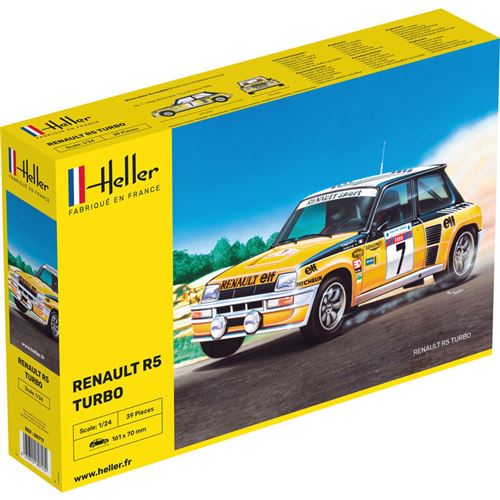 Maquette Heller Renault R5 Turbo 1/24- 1/24 - Maquette de voiture