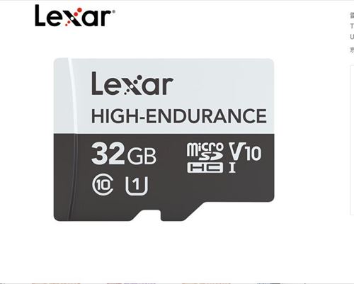 Carte TF MicroSD Lexar 32GB C10 UHS-I -Blanche+Noir